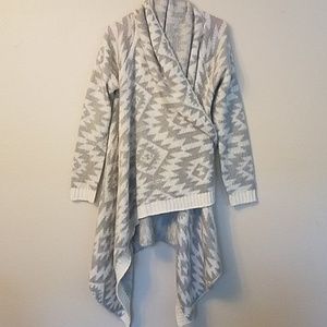 Cozy shawl sweater